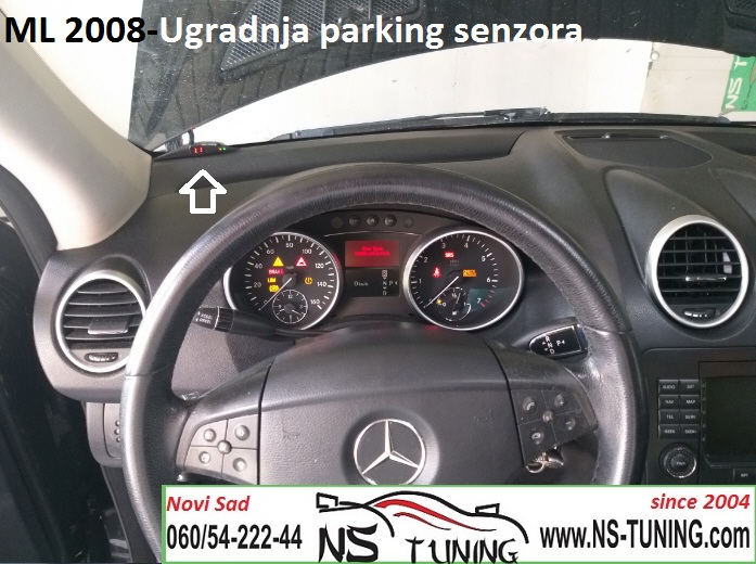 ugradnja parking senzora sa ekranom  novi sad mercedes ml w164 ns tuning kodiranje auto
